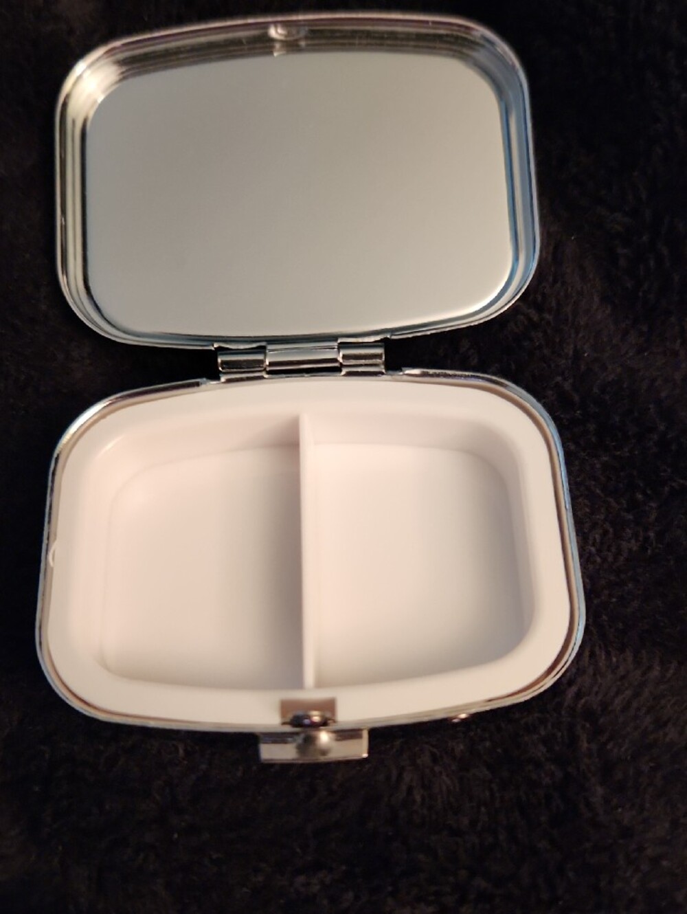 NEW - Pill Case, Pill Container with Mirror - 'If You're Happy...' - Picture 6 of 7
